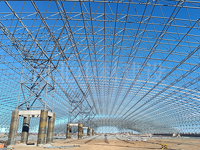 Inner Mongolia steel structure grid coal storage shed